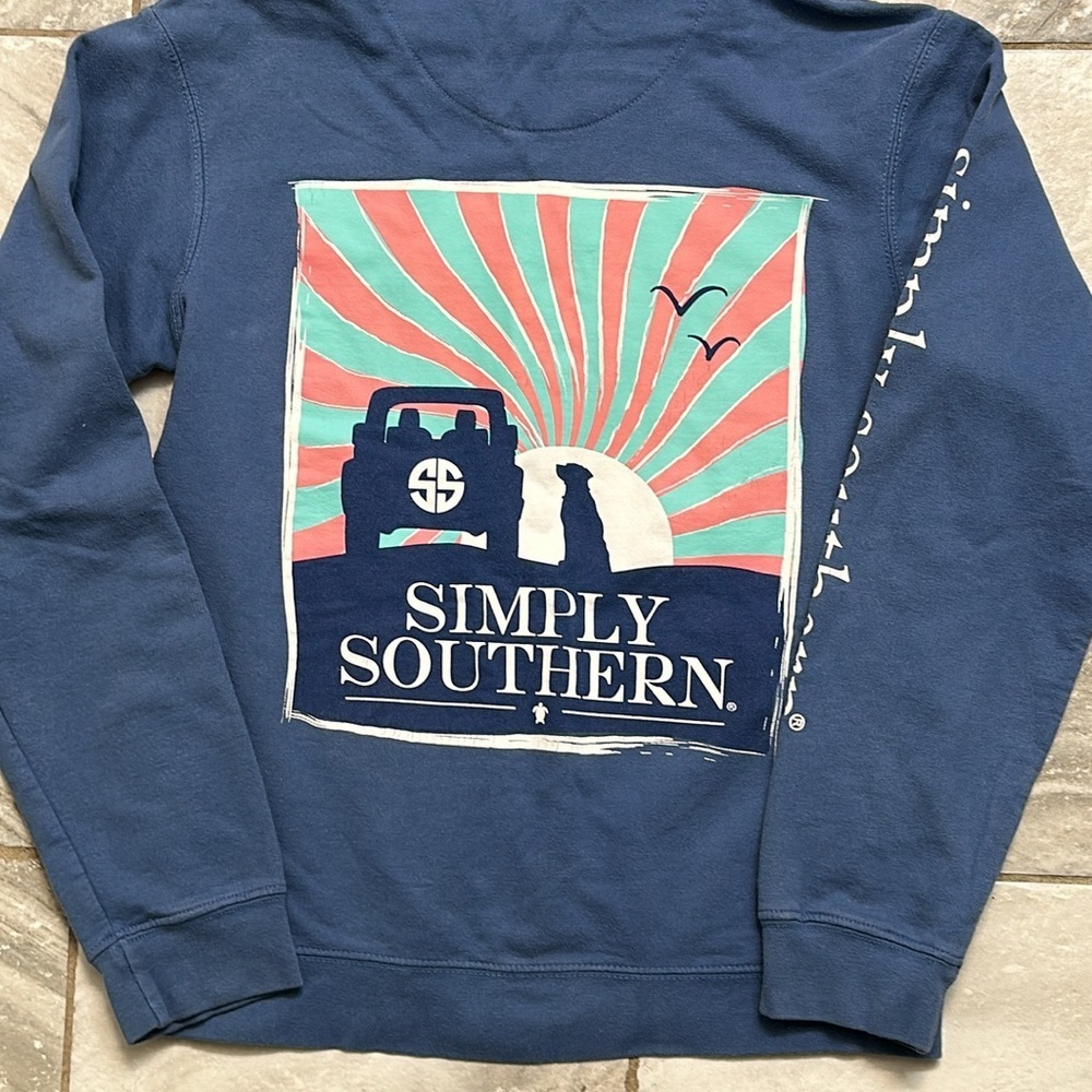 Simply‎ Southern blue hoodie size small